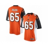Men's Nike Cincinnati Bengals #65 Clint Boling Limited Orange Alternate NFL Jersey