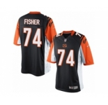 Men's Nike Cincinnati Bengals #74 Jake Fisher Limited Black Team Color NFL Jersey