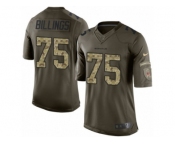 Men's Nike Cincinnati Bengals #75 Andrew Billings Limited Green Salute to Service NFL Jersey