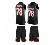 Men's Nike Cincinnati Bengals #78 Anthony Munoz Limited Black Tank Top Suit NFL Jersey