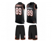 Men's Nike Cincinnati Bengals #89 Ryan Hewitt Limited Black Tank Top Suit NFL Jersey