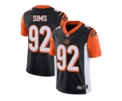 Men's Nike Cincinnati Bengals #92 Pat Sims Vapor Untouchable Limited Black Team Color NFL Jersey