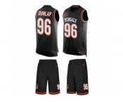 Men's Nike Cincinnati Bengals #96 Carlos Dunlap Limited Black Tank Top Suit NFL Jersey