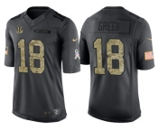 Nike Cincinnati Bengals #18 A.J. Green Men's Stitched Black NFL Salute to Service Limited Jerseys