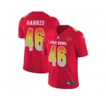 Nike Cincinnati Bengals #46 Clark Harris Red Men Stitched NFL Limited AFC 2018 Pro Bowl Jersey
