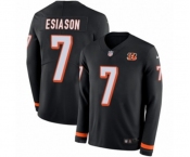 Nike Cincinnati Bengals #7 Boomer Esiason Limited Black Therma Long Sleeve NFL Jersey