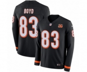 Nike Cincinnati Bengals #83 Tyler Boyd Limited Black Therma Long Sleeve NFL Jersey