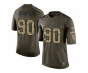 nike nfl jerseys cincinnati bengals #90 michael johnson army green[nike Limited Salute To Service]