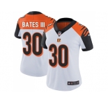 Women Nike Cincinnati Bengals #30 Jessie Bates III White Stitched NFL Vapor Untouchable Limited Jersey