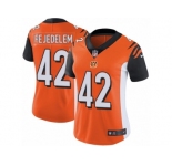 Women Nike Cincinnati Bengals #42 Clayton Fejedelem Orange Alternate Vapor Untouchable Limited Player NFL Jersey