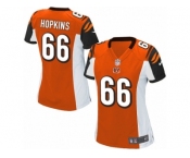 Women Nike Cincinnati Bengals #66 Trey Hopkins Game Orange Alternate NFL Jersey
