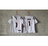 Women's Cincinnati Bengals #1 Ja'Marr Chase White F.U.S.E. Vapor Football Stitched Jersey