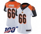 Women's Cincinnati Bengals #66 Trey Hopkins White Vapor Untouchable Limited Player 100th Season Football Jersey