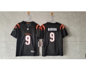Women's Cincinnati Bengals #9 Joe Burrow Black F.U.S.E. Vapor Football Stitched Jersey