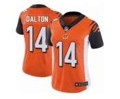 Women's Nike Cincinnati Bengals #14 Andy Dalton Vapor Untouchable Limited Orange Alternate NFL Jersey