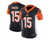 Women's Nike Cincinnati Bengals #15 John Ross Vapor Untouchable Limited Black Team Color NFL Jersey