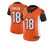 Women's Nike Cincinnati Bengals #18 A.J. Green Vapor Untouchable Limited Orange Alternate NFL Jersey