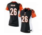 Women's Nike Cincinnati Bengals #26 Josh Shaw Limited Black Team Color NFL Jersey