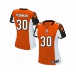 Women's Nike Cincinnati Bengals #30 Cedric Peerman Game Orange Alternate NFL Jersey