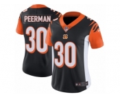 Women's Nike Cincinnati Bengals #30 Cedric Peerman Vapor Untouchable Limited Black Team Color NFL Jersey