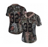 Women's Nike Cincinnati Bengals #32 Mark Walton Limited Camo Rush Realtree NFL Jersey