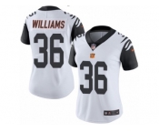 Women's Nike Cincinnati Bengals #36 Shawn Williams Limited White Rush NFL Jersey