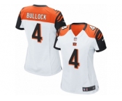 Women's Nike Cincinnati Bengals #4 Randy Bullock Limited White NFL Jersey