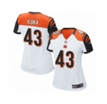 Women's Nike Cincinnati Bengals #43 George Iloka Game White NFL Jersey