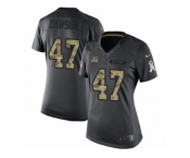 Women's Nike Cincinnati Bengals #47 Paul Dawson Limited Black 2016 Salute to Service NFL Jersey