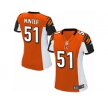 Women's Nike Cincinnati Bengals #51 Kevin Minter Limited Orange Alternate NFL Jersey
