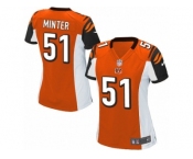 Women's Nike Cincinnati Bengals #51 Kevin Minter Limited Orange Alternate NFL Jersey