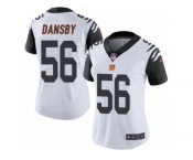 Women's Nike Cincinnati Bengals #56 Karlos Dansby Limited White Rush NFL Jersey