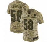 Women's Nike Cincinnati Bengals #58 Carl Lawson Limited Camo 2018 Salute to Service NFL Jersey