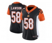 Women's Nike Cincinnati Bengals #58 Carl Lawson Vapor Untouchable Limited Black Team Color NFL Jersey