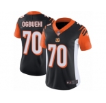 Women's Nike Cincinnati Bengals #70 Cedric Ogbuehi Vapor Untouchable Limited Black Team Color NFL Jersey