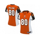 Women's Nike Cincinnati Bengals #80 Josh Malone Limited Orange Alternate NFL Jersey