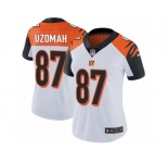 Women's Nike Cincinnati Bengals #87 C.J. Uzomah Vapor Untouchable Limited White NFL Jersey