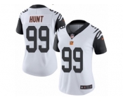 Women's Nike Cincinnati Bengals #99 Margus Hunt Limited White Rush NFL Jersey