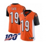 Youth Cincinnati Bengals #19 Auden Tate Orange Alternate Vapor Untouchable Limited Player 100th Season Football Jersey