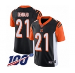 Youth Cincinnati Bengals #21 Darqueze Dennard Black Team Color Vapor Untouchable Limited Player 100th Season Football Jersey