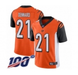 Youth Cincinnati Bengals #21 Darqueze Dennard Orange Alternate Vapor Untouchable Limited Player 100th Season Football Jersey