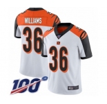 Youth Cincinnati Bengals #36 Shawn Williams White Vapor Untouchable Limited Player 100th Season Football Jersey