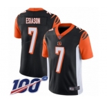 Youth Cincinnati Bengals #7 Boomer Esiason Black Team Color Vapor Untouchable Limited Player 100th Season Football Jersey