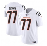 Youth Cincinnati Bengals #77 Trent Brown White Vapor Untouchable Limited Stitched Jersey