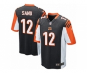 Youth Nike Cincinnati Bengals #12 Mohamed Sanu Black Team Color NFL Jersey