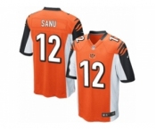 Youth Nike Cincinnati Bengals #12 Mohamed Sanu Orange Alternate NFL Jersey