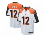 Youth Nike Cincinnati Bengals #12 Mohamed Sanu White NFL Jersey