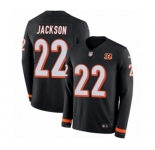 Youth Nike Cincinnati Bengals #22 William Jackson Limited Black Therma Long Sleeve NFL Jersey