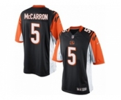 Youth Nike Cincinnati Bengals #5 AJ McCarron Black Team Color NFL Jersey