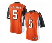 Youth Nike Cincinnati Bengals #5 AJ McCarron Orange Alternate NFL Jersey